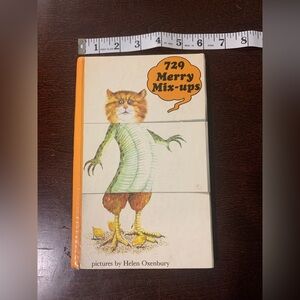 Vintage 729 MERRY MIX UPS 1980 HELEN OXENBURY FLIP BOOK MOVEABLE PICTURES ANIMAL